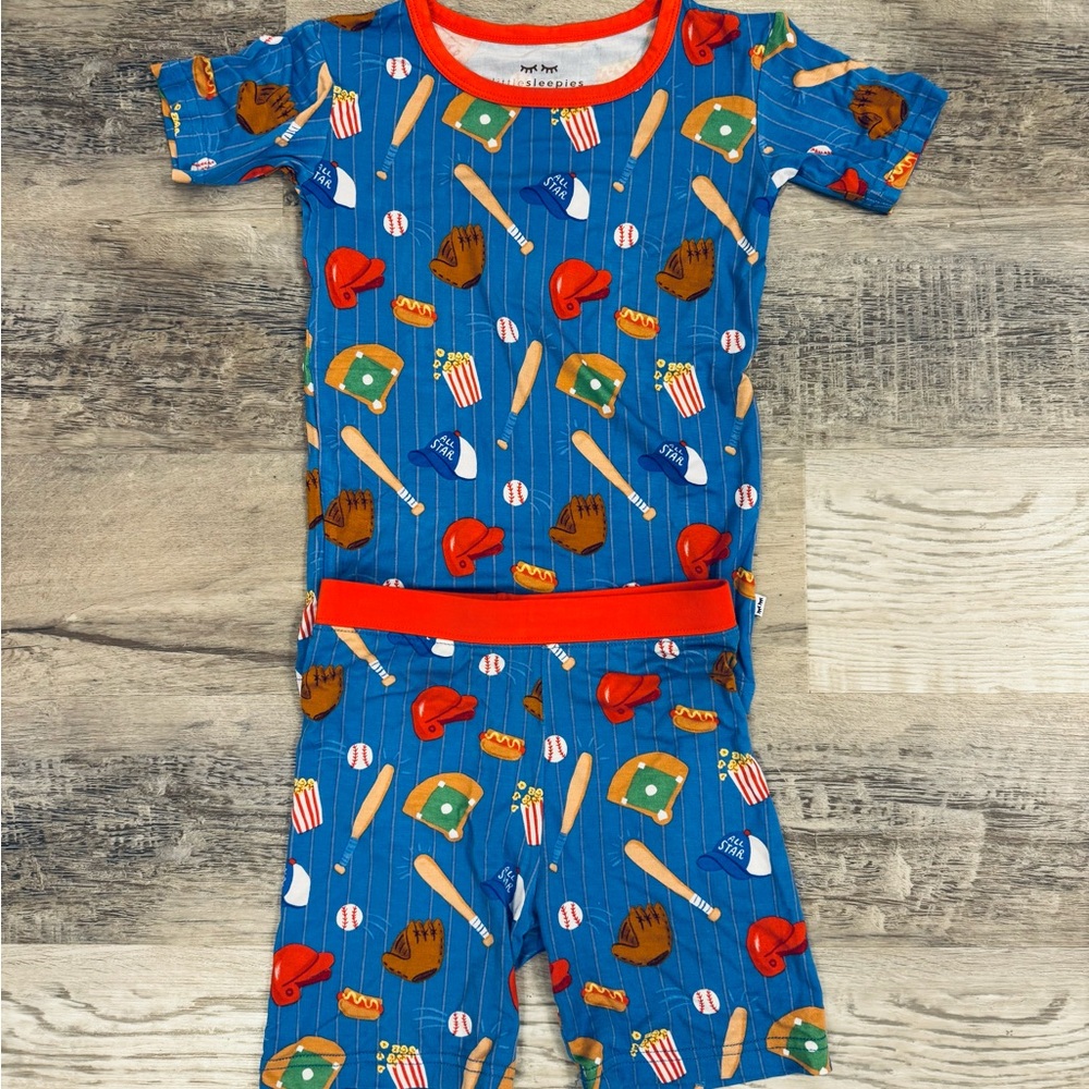 Little Sleepies Baseball Kids Pajama Set